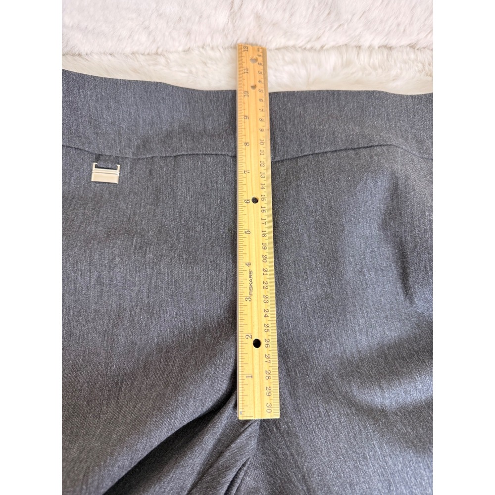 NWT Alfani Tummy Control Capri Pants Womens 14P Dark Grey Heather Pull On - Picture 6 of 6